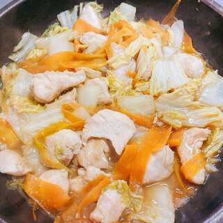 やわらか鶏むね肉の中華風炒め